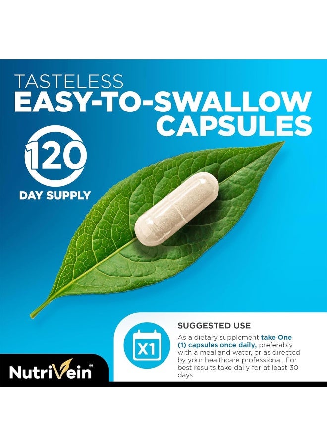 Nutrivein Premium Zinc Gluconate 100mg - 120 Capsules - Image 5